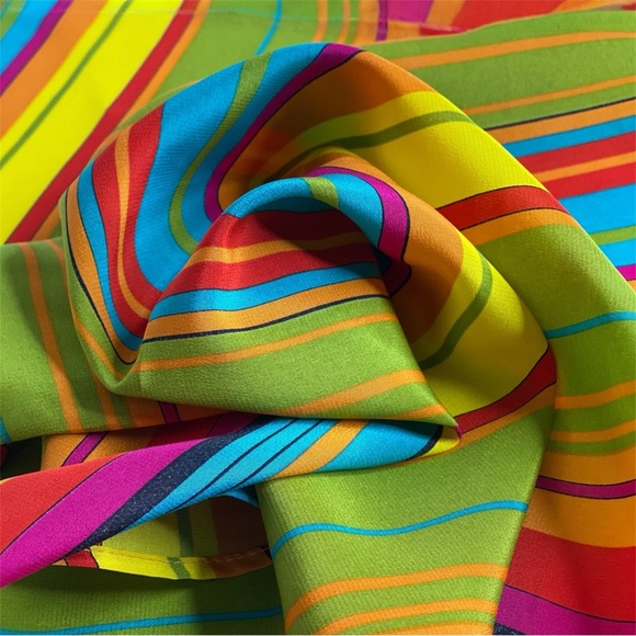 NWT SILKLETTE Carnaval 100% Fine Silk Kerchief Scarf MULTICOLOR - Picture 10 of 11